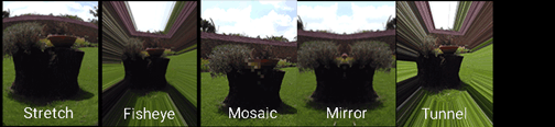 image of various camera modes