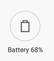 battery with how much battery is left in percent